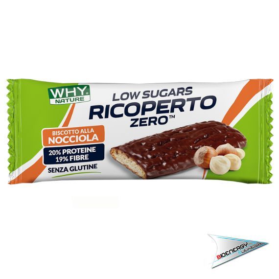 Why-RICOPERTO ZERO (Conf. 20 biscotti da 25 gr)   Nocciola  